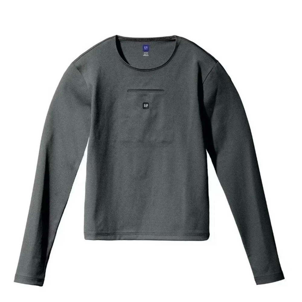 YZY Yeezy Gap 75 LS Crewneck Green Size L NEW Kanye Womens